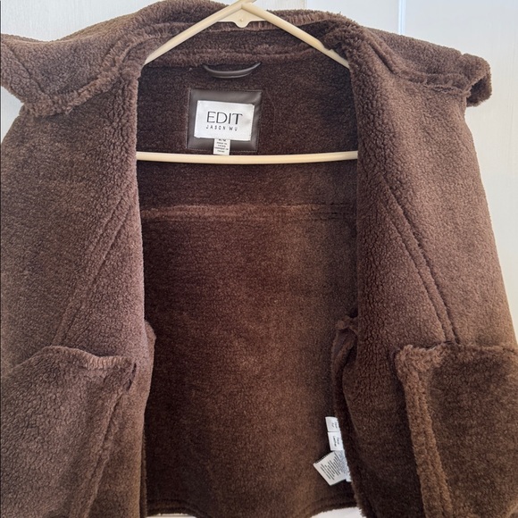 Jason Wu Deep Brown Shearling Jacket - Picture 3 of 7